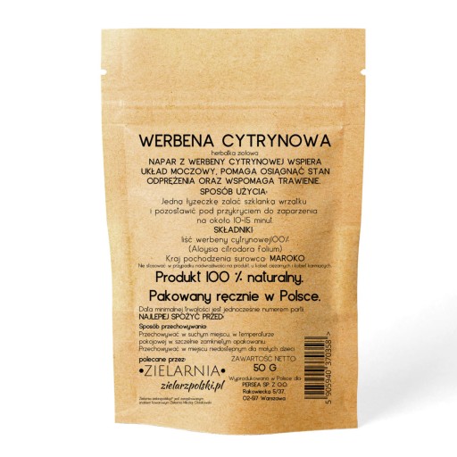 CITRÓNOVÁ VERBENA list AROMATICKÁ relaxácia POKOJ