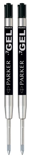 Parker GEL náplne do pier ČIERNA 2 ks