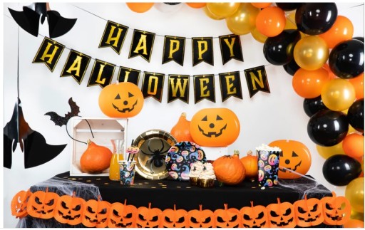 Girlanda papierová tekvica HALLOWEEN Banner 170cm
