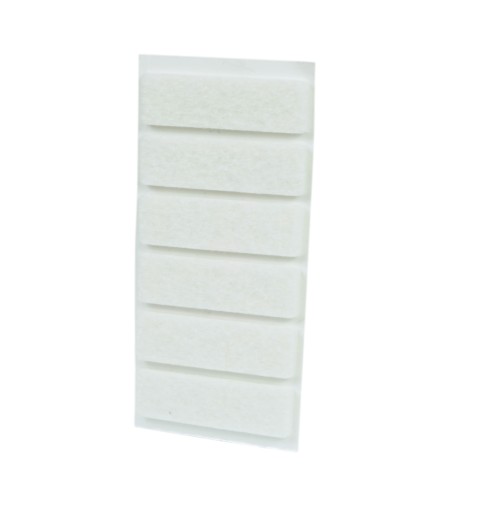 Plsťové podložky 1,5x5 cm, 6 ks, plsť pod nábytok