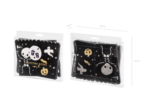 BOO HALLOWEEN POPCORN BOXY CUKROVINY 6 kusov