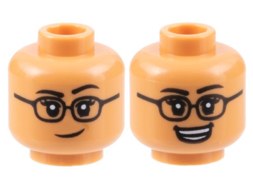 Lego New head Nougat Head Okuliare ženského futbalistu 3626cpb3173