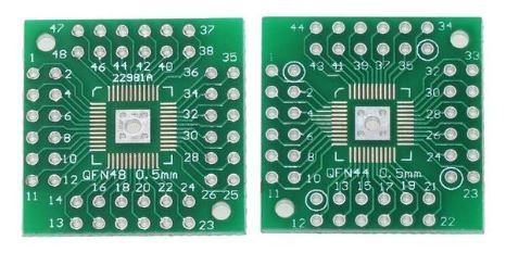 Adaptér PCB QFP44/LQFP48 na DIP44/DIP48