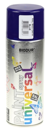 SMALTOVÁ FARBA SPREJ UNIVERZÁLNY AEROSOL BLUE zahmlený sprej 400 ml