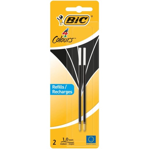 BIC 4COLOURS NÁPLNE DO 4-FAREBNÝCH GUĽOVÝCH PERÁ 4v1 ORIGINÁL ČIERNA 2x