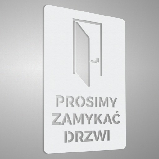 Nálepka - Zatvorte dvere 10x15