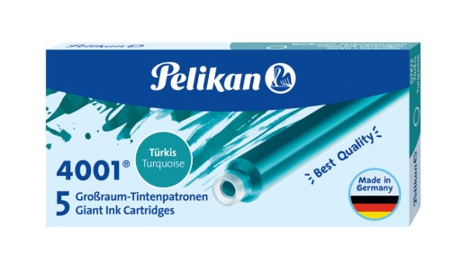 PELIKAN TURQUOISE GTP dlhé náboje/5 ks