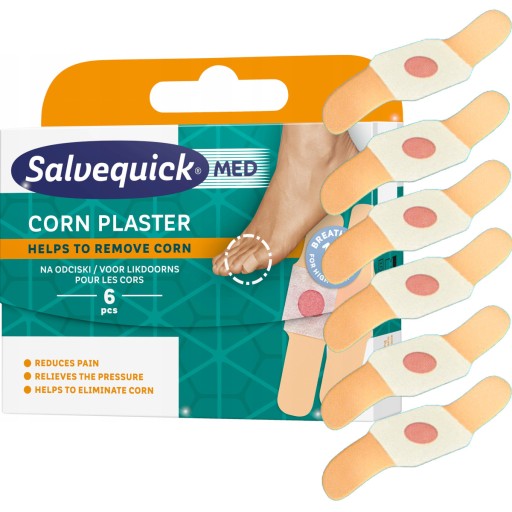 SALVEQUICK NÁplasti NA KUKURIČIE s kyselinou salicylovou