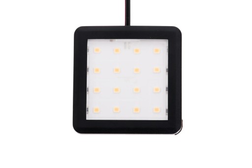 SQUARE MESH LED 1,5W SQUARE 2 TEPLÁ ČIERNA