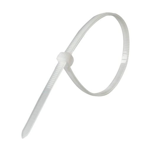 Sťahovacie pásky UV Sťahovacie pásky - 100 ks 4,8 x 250 mm, biele