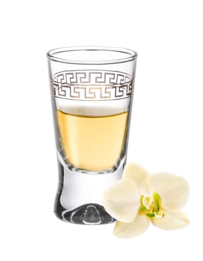 POHÁRE na vodku 25ml, sada 6 ks, grécky motív
