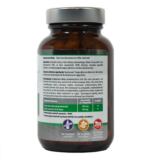 Čas na: Čistenie, chudnutie, metabolizmus - extrakt z Aloe Vera 500 mg
