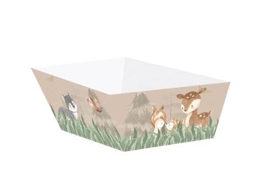 Krabice na chipsy a sladkosti Forest Animals 4 ks
