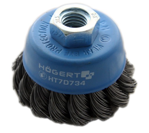 Kotúčová kefa 65mm M14 drôt 0,5 Hogert HT7D734