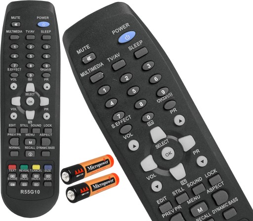 UNIVERZÁLNE DIAĽKOVÉ OVLÁDANIE PRE TV DAEWOO BEZPLATNÉ BATÉRIE R55G10
