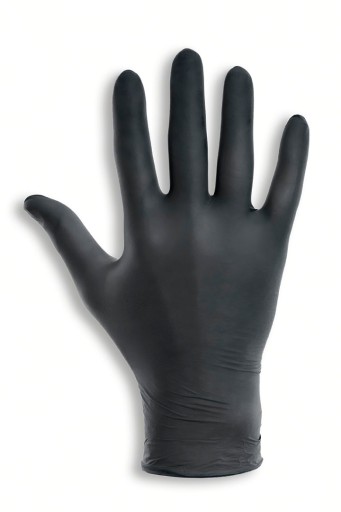 MERC BLACK nitrilové rukavice čierne r.L