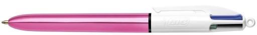 Automatické guľôčkové pero BIC 4Colours Shine Pink 4v1