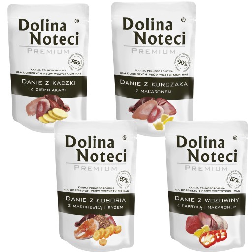 DOLINA NOTECI Krmivo pre psov Mix of Flavors 4x100g