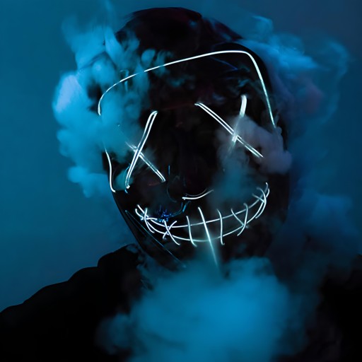 LED MASKA SVIETIACA LED HALLOWEEN PURGE PARTY