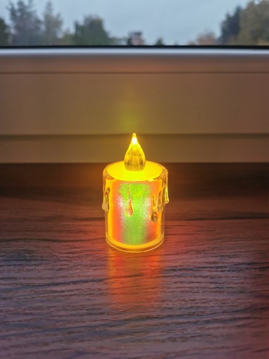 LED vložka na sviečky holografická LED vložka 6,5 cm holografická sviečka