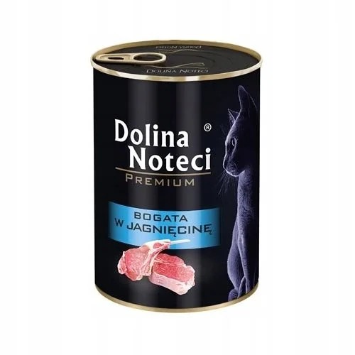 Dolina Noteci Premium Jahňacie vlhké krmivo pre mačky 400g