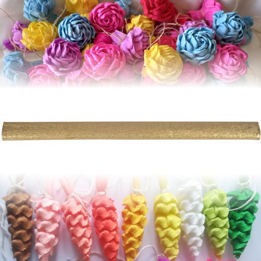 CREATED Tissue Paper Happy Color 1 rolka 50x200 cm ZLATÁ metalíza