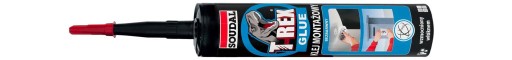 Univerzálne akrylátové montážne lepidlo Soudal 310 ml T-REX GLUE CLEAR
