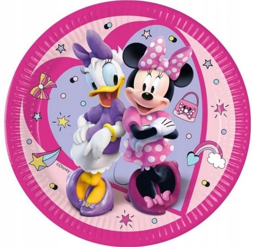 Minnie Mouse narodeninové taniere 23 cm 8 kusov