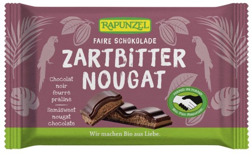 Tmavá nugátová čokoláda 100g - Rapunzel
