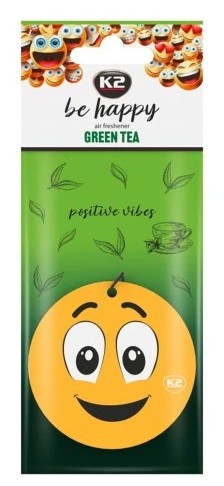K2 BE HAPPY PRÍvesok so ZELENÝM ČAJOM OSVIEŽOVAČ VÔNE