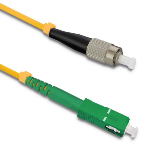 Qoltec FC/UPC - SC/APC prepojovací kábel z optických vlákien | Singlemode | 9/125 | 50 m