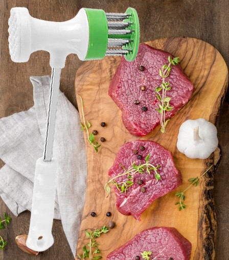 MÄSO PESTER PUNCHER LAMAČ CHOPPER KLADIVO NA TLAČENIE REZNÍČKOV 2v1