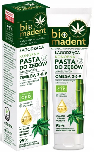 BIO MADENT ukľudňujúca KONOPNÁ PASTA 100ML