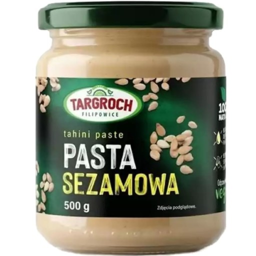 Sezamová pasta Tahini Sezamové maslo Sezamová pasta 500g TARGROCH