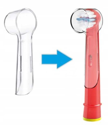 8x NÁHRADNÉ NÁSTROJE PRE ORAL-B COLOR/RED+ KRYT STIERAČA NA PÚŠKA