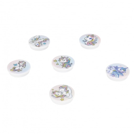 Magnety na dosky 33mm 6ks Starpak jednorožce