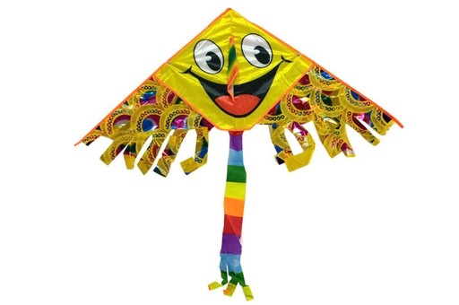 Kite pre deti 89 cm s farebným chvostom, jednoduché použitie a bezpečné