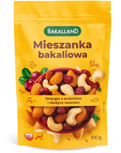 Bakalland mix sušeného ovocia 100g brusnica kešu mandľový oriešok PREMIUM