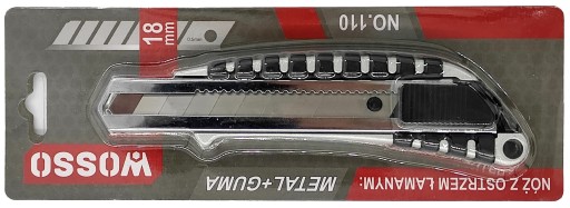 KOVOVÝ NÔŽ TAPEŤOVÝ NÔŽ S 18 mm ZLOMENÝMI ČEPELMI