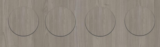 Čiapky na nábytok - fi14 WOOD K089 PW - 25 kusov
