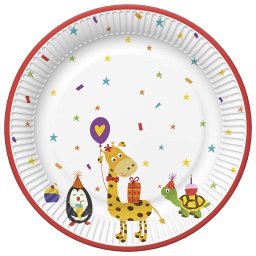 papierové taniere 18 cm, konáre eukalyptu, 8 ks. | 79-36