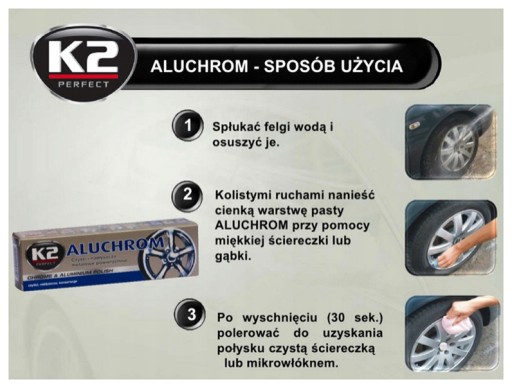 F5H08 K2 LEŠTIACA PASTA NA CHROM A HLINÍK ALUC