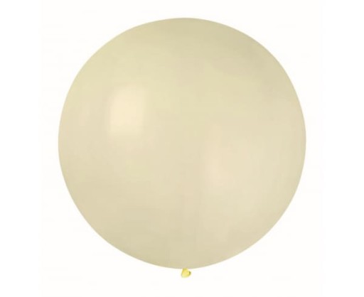 Balónik GIGA Biely PASTELOVÝ ČISTÝ Bannery - 100 cm