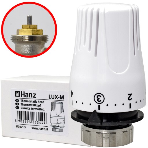 Hlavica regulátora M30 pre termostat radiátora