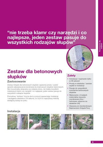Gripple - Malé konektory na napínanie napínacích drôtov s priemerom 1,40-