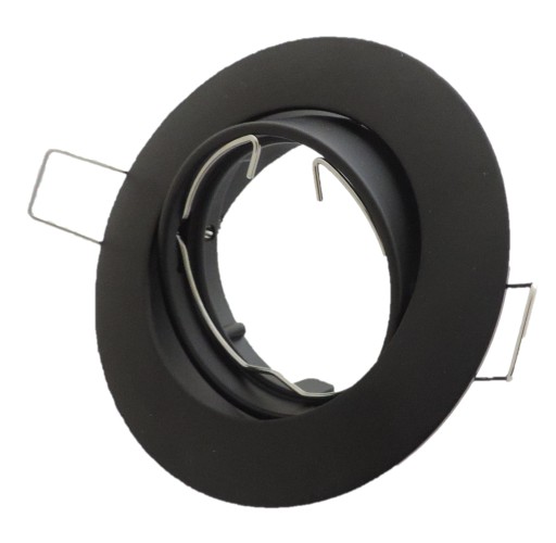 Držiak halogénovej žiarovky Pohyblivý MATTE BLACK G5.3 ALUM