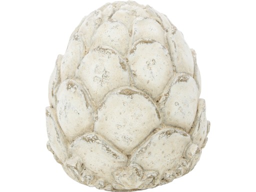 Béžová dekoračná figúrka artičok - 10 x 9,5 cm