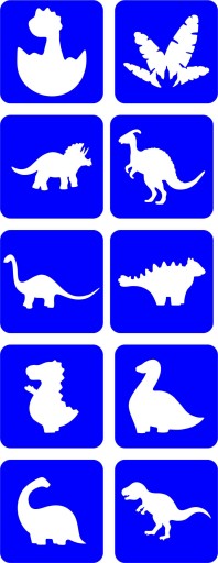 Glitter Tattoo Express Set Dinosaurs