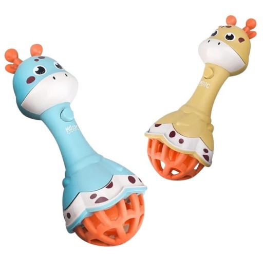 SENZORICKÉ HRKALKA, ZÚBKA, SVETLO, ZVUK, 17 CM