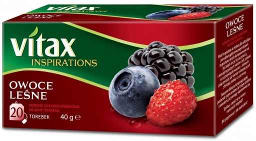 Vitax ovocný čaj - príchuť lesné ovocie - 20tb